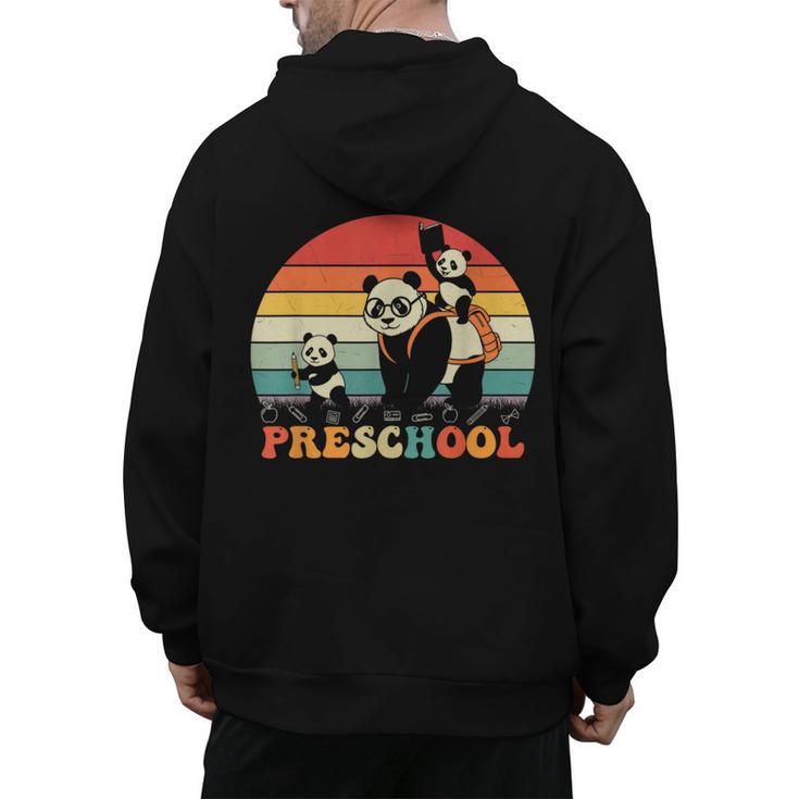 Preschool Panda Back To School Teacher Student Men's Hoodie Back Print, trending gift Preschool Panda Back To School Teacher Student Men's Hoodie Back Print, trending gift