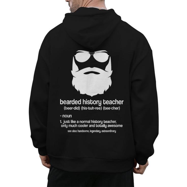 Professor Ancient Teaching Education Bearded History Teacher Men's Hoodie Back Print