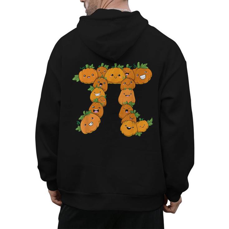 Pumpkin Pi Math Teacher Halloween Costume Geometry Men's Hoodie Back Print
