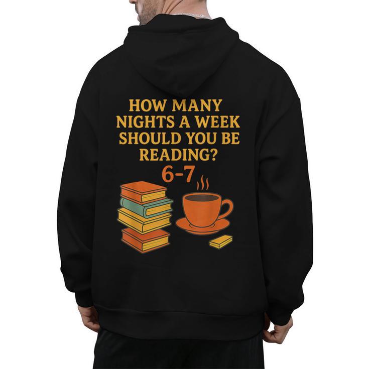 Reading 67 Meme English Teacher 6 7 Book Lover Humor Men's Hoodie Back Print