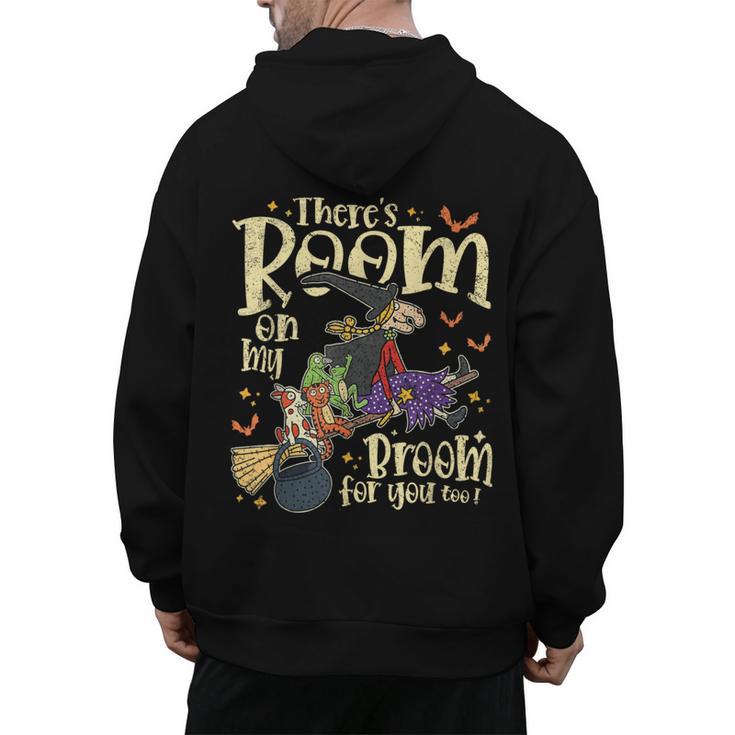 There's Room On My Broom For You Too Teacher Halloween Men's Hoodie Back Print