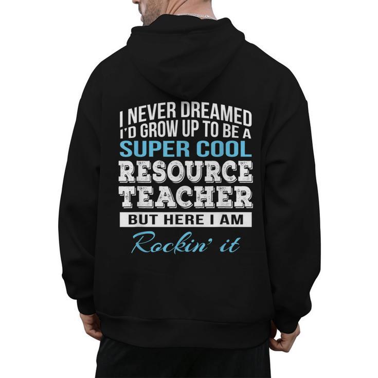 Resource Teacher Tshirt Men Women Men's Hoodie Back Print