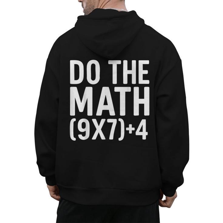 Retro Do The Math Teacher For Men Women Kid Boy Girl Men's Hoodie Back Print
