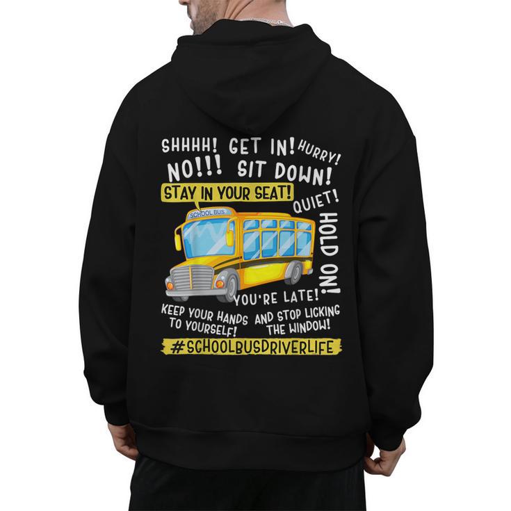 School Bus Driver Life Last Day Of School Teacher Kids Men's Hoodie Back Print