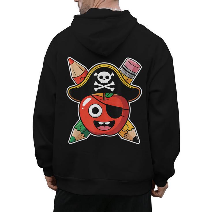 School International Talk Like A Pirate Day Pirate Teacher Men's Hoodie Back Print