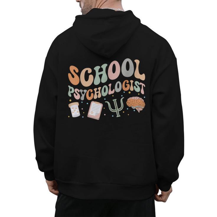 School Psychologist Teacher Psychology School Psychologist Men's Hoodie Back Print