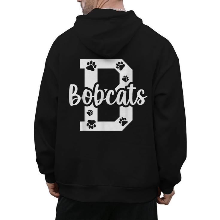School Spirit Mascot Bobcats Back To School Teacher Student Men's Hoodie Back Print