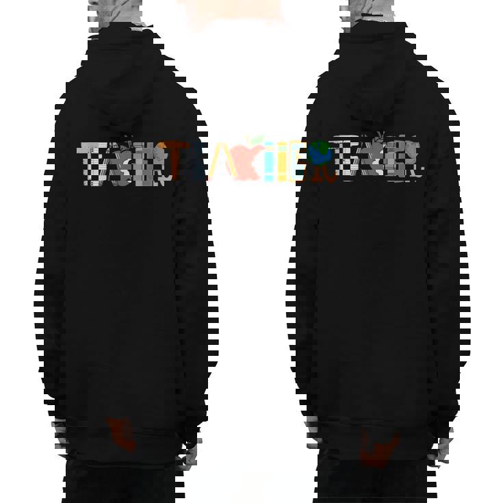 School Teacher Men And Women Back To School Teachers Men&#x27;s Hoodie Back Print