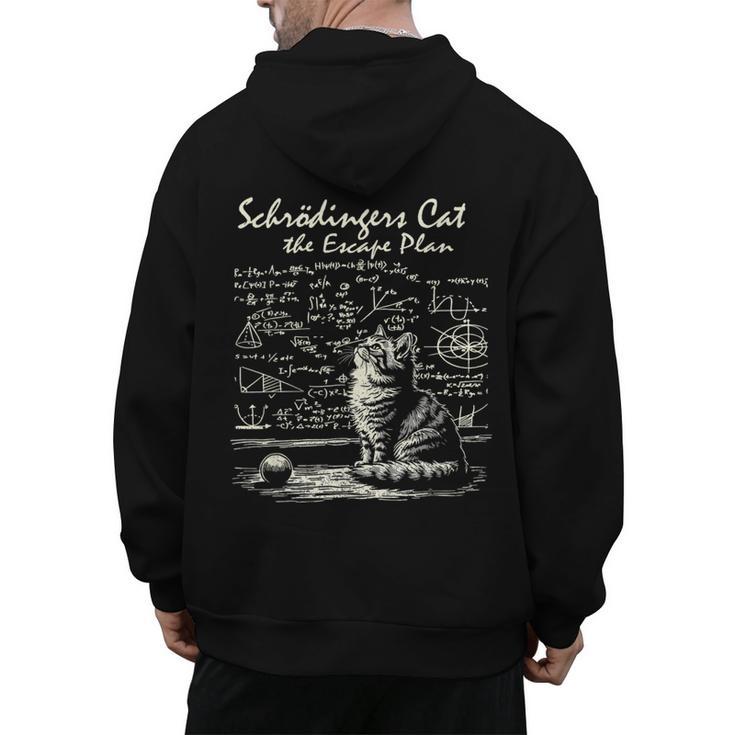 SchröDinger's Cat Escape Plan Science Teacher For Men Women Kids Men's Hoodie Back Print