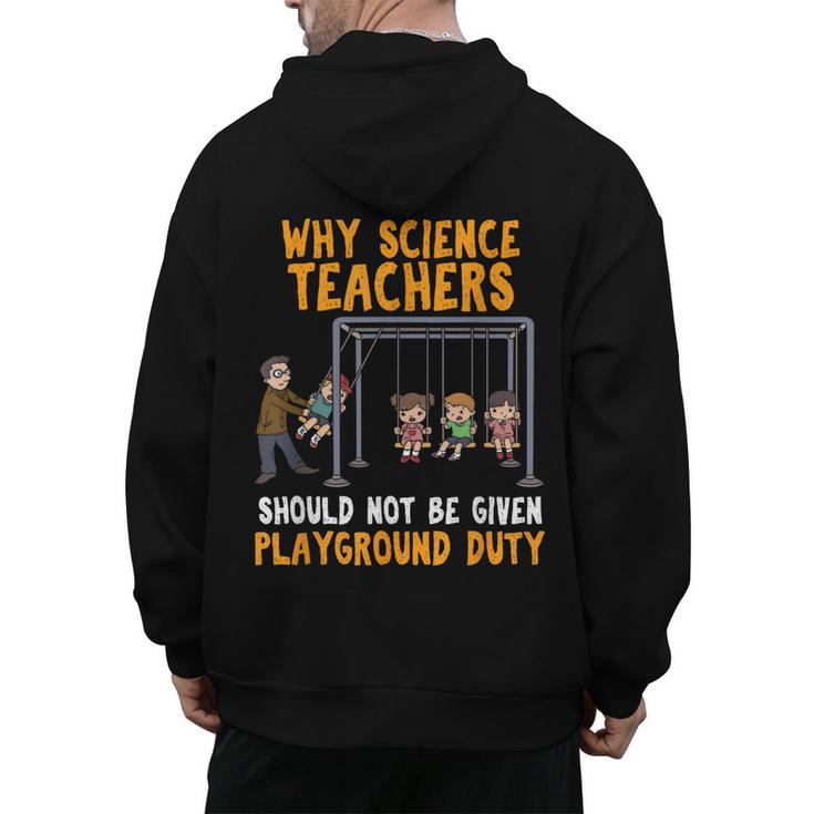 Science Physicist Chemist Teacher Vintage Men's Hoodie Back Print