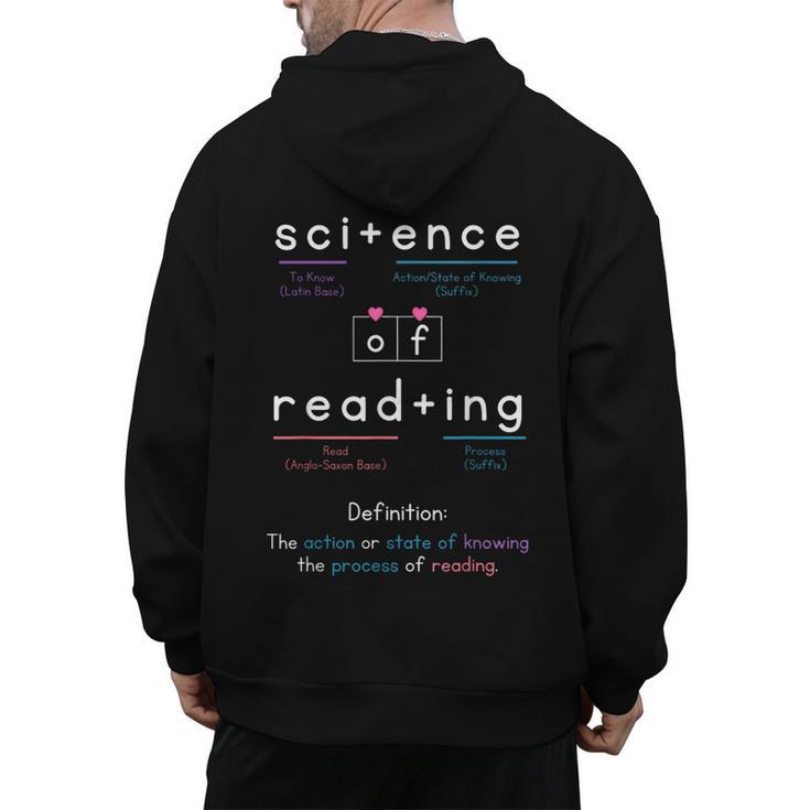 Science Of Reading Morphology Syllable Intervention Teacher Men's Hoodie Back Print