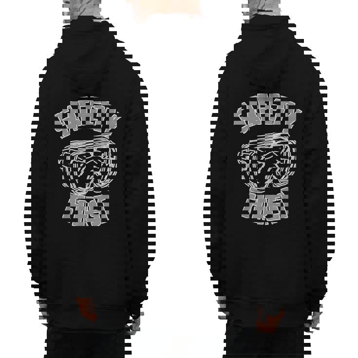 Science Teacher Shirt Safety First STEM STEAM Shirt Men&#x27;s Hoodie Back Print