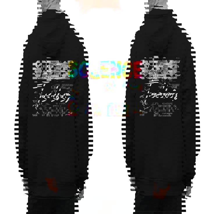 Science Teacher Tie Dye First Day Of School Back To School Men Women Girls Kids Men&#x27;s Hoodie Back Print