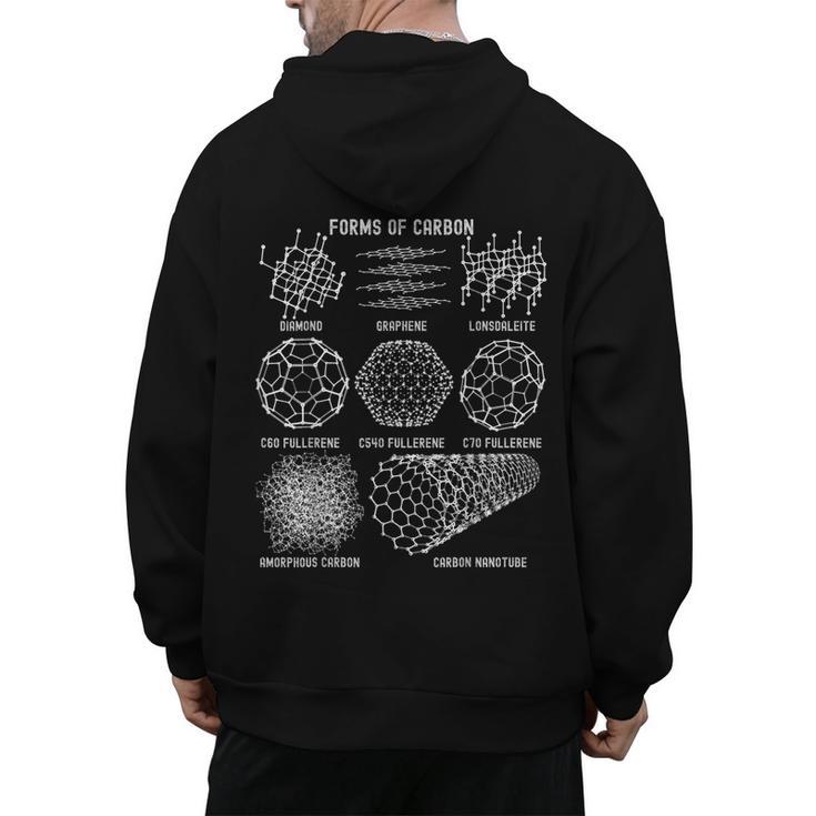 Sheldon Nerdy Forms Carbon Nanotubes Chemistry Teacher Geek Men's Hoodie Back Print