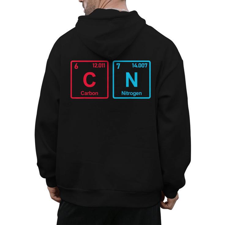 Six Seven Meme 6 7 Science Teacher 6-7 Periodic Table Men's Hoodie Back Print