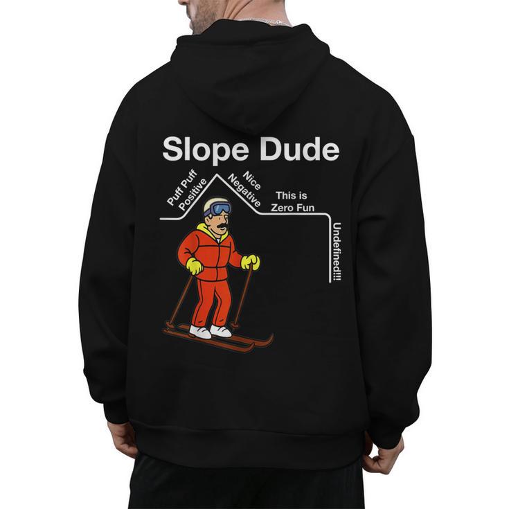 Slope Dude Algebra Geometry Middle School Math Teacher Men's Hoodie Back Print