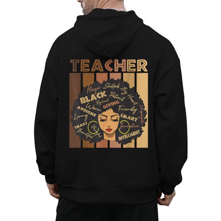 Smart Teacher Afro Girl Melanin African American Wowen Men's Hoodie Back Print
