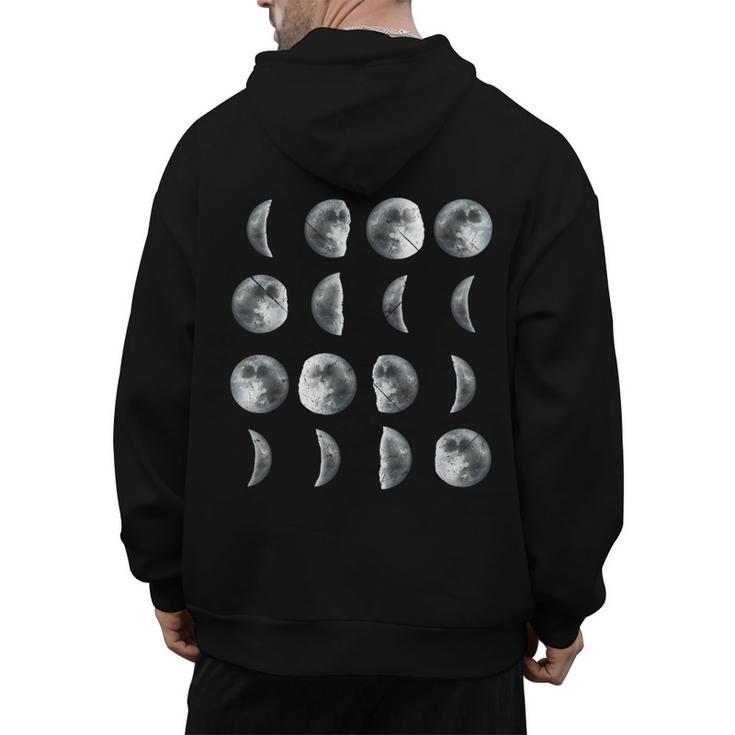 Space Science Student Teacher Leonard Moon Phases Men Women Kids Men's Hoodie Back Print