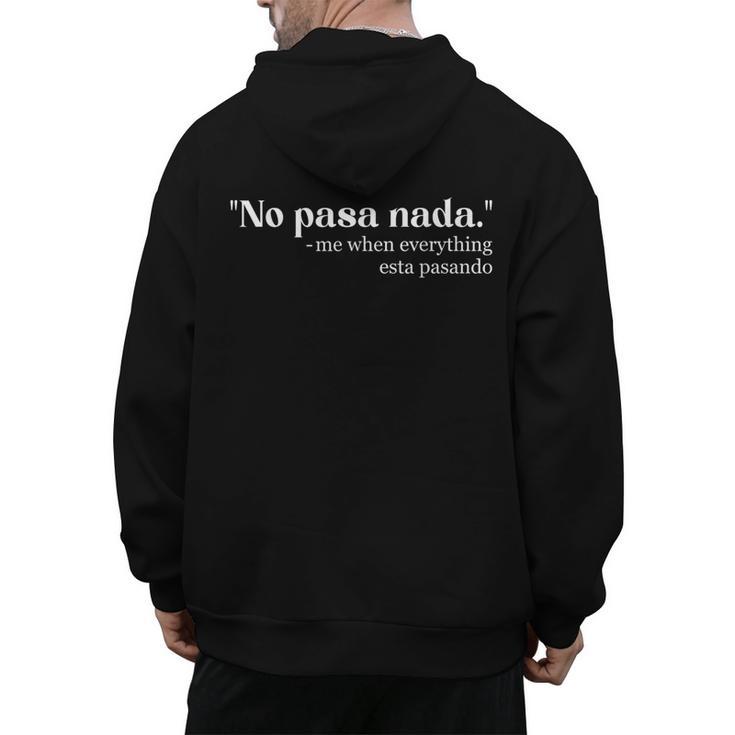 Spanglish Mexican Spanish Teacher Bilingual Spanglish Men's Hoodie Back Print