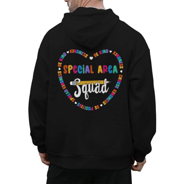 Special Area Squad Team Be Kind School Special Area Teacher Men Women Kids Men's Hoodie Back Print