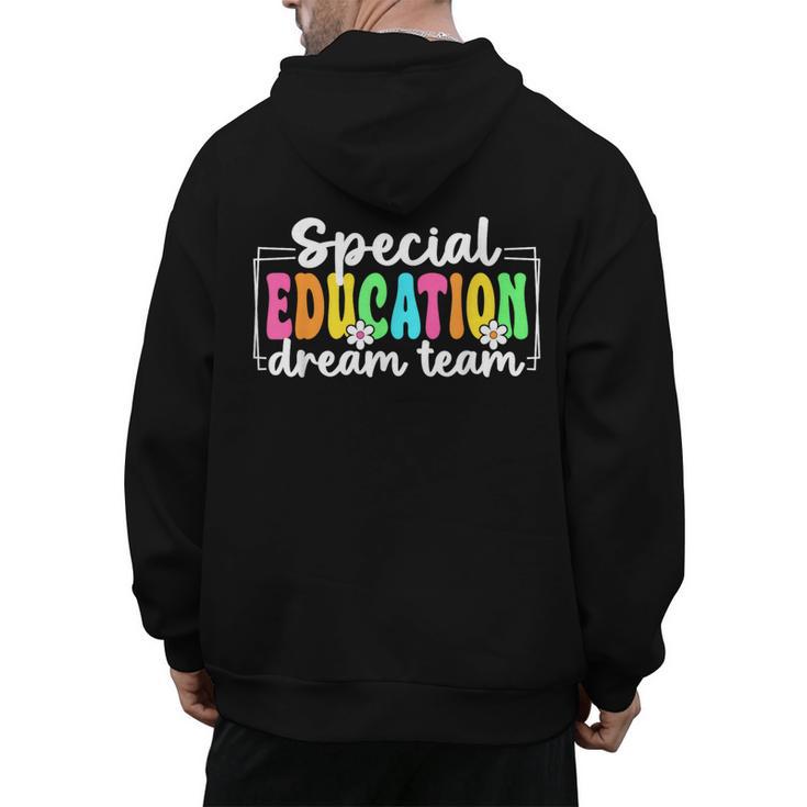 Special Education Dream Team Back To School SPED Teacher Men's Hoodie Back Print