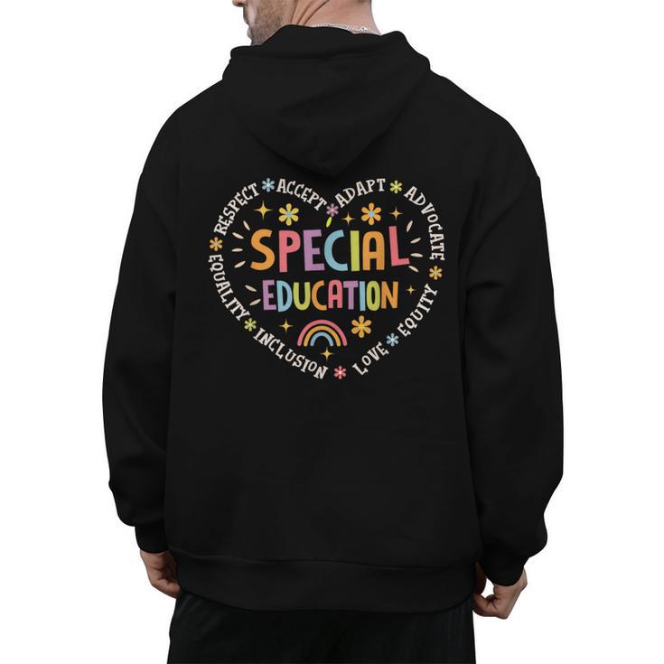 Special Education Squad Dream Team SPED Teacher Appreciation Men's Hoodie Back Print