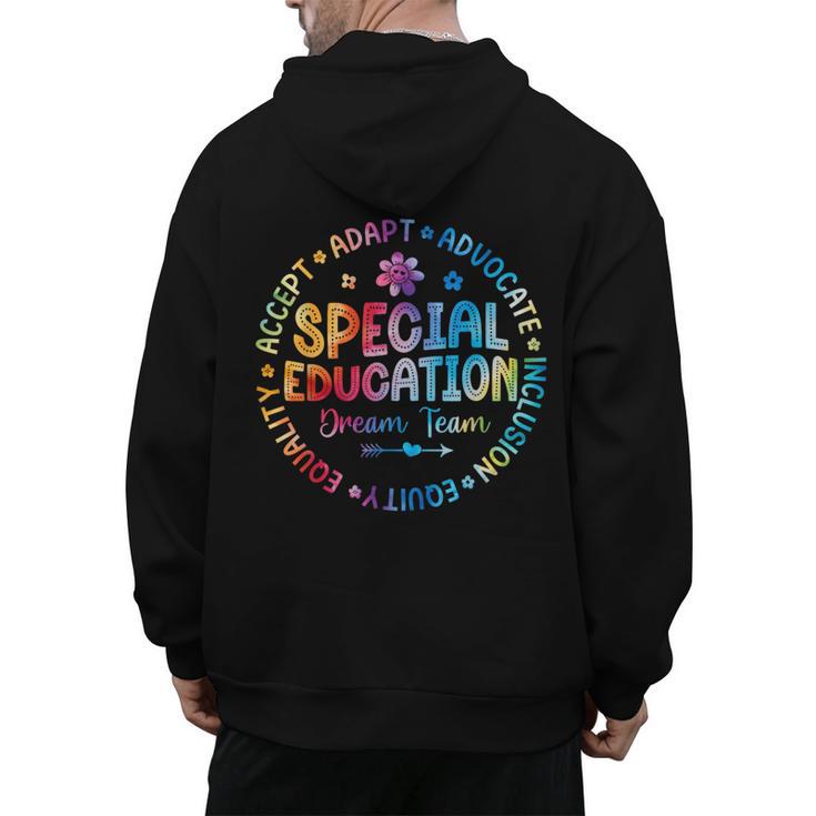 Special Education Squad Dream Team SPED Teacher Back School Men's Hoodie Back Print