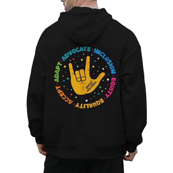 Special Education Teacher Inspirational SPED Teachers Autism Men's Hoodie Back Print