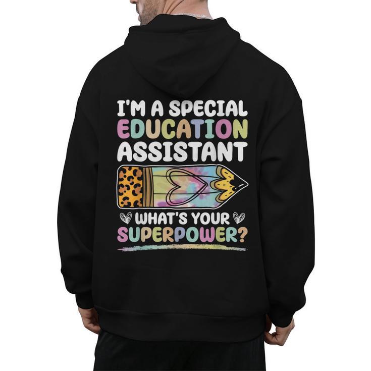 Special Educational Assistant And Sped Teacher Men's Hoodie Back Print