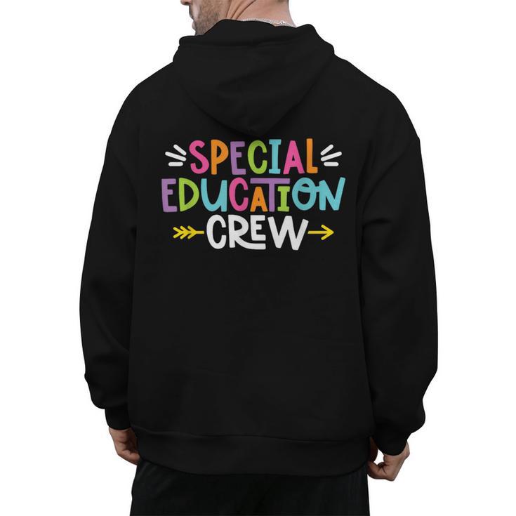 Special Educators Special Ed Teacher Special Education Crew Men's Hoodie Back Print