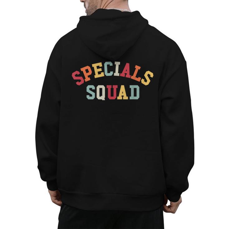 Specials Squad Co-Curricular Teachers Team For Men Women Men's Hoodie Back Print