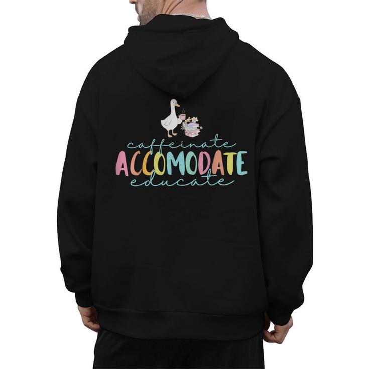 SPED Dream Team Teachers Special Education Silly Goose Men's Hoodie Back Print