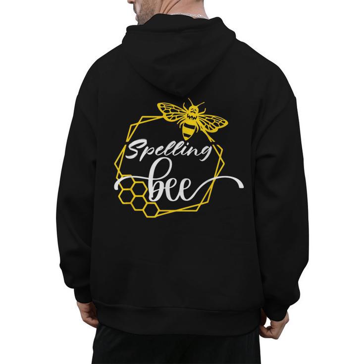Spelling Bee Halloween Costume For Teachers Men's Hoodie Back Print