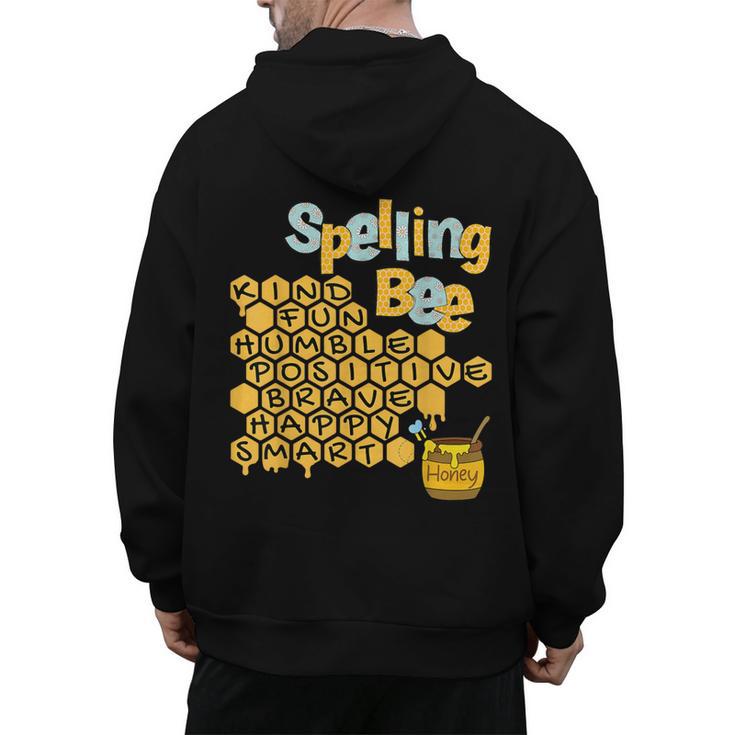 Spelling Bee Kind Positive Kindness Women Teacher Men's Hoodie Back Print