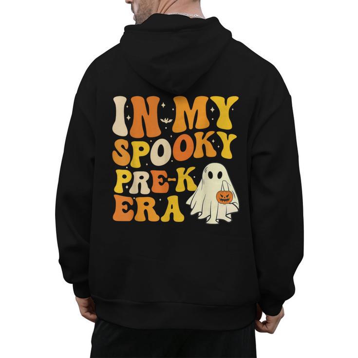 In My Spooky PRE-K Teacher Era Halloween Costume Tee Men's Hoodie Back Print
