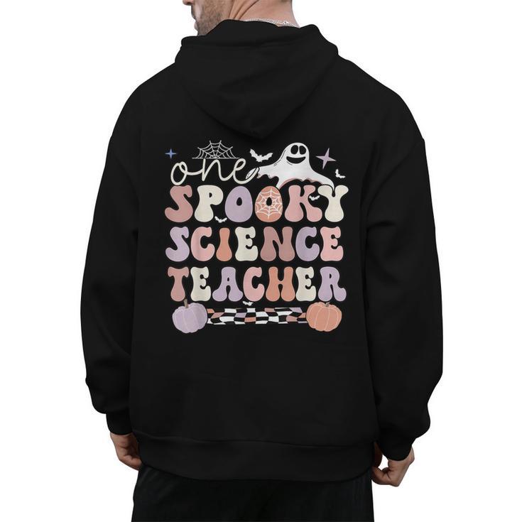 Spooky Science Teacher Halloween Science Teaching For Men Women Men's Hoodie Back Print