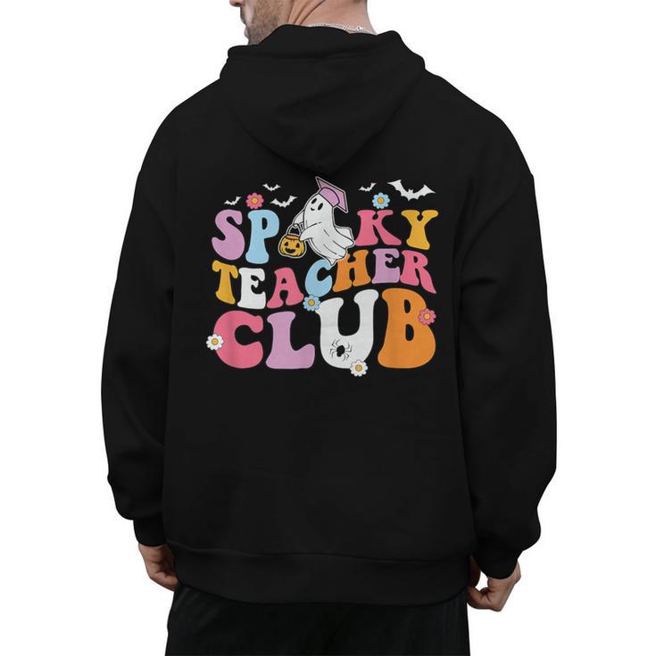 Spooky Teacher Club Halloween Men's Hoodie Back Print, trending gift