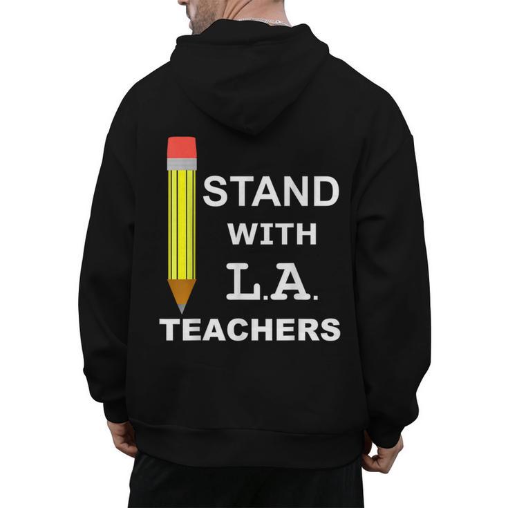 Stand With LA Teachers Tshirt United Los Angeles T Shirt Men Women Kids Men's Hoodie Back Print