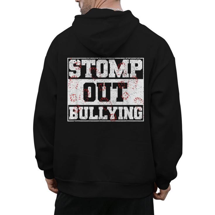 Stomp Out Bullying Back To School Education Teacher Men's Hoodie Back Print