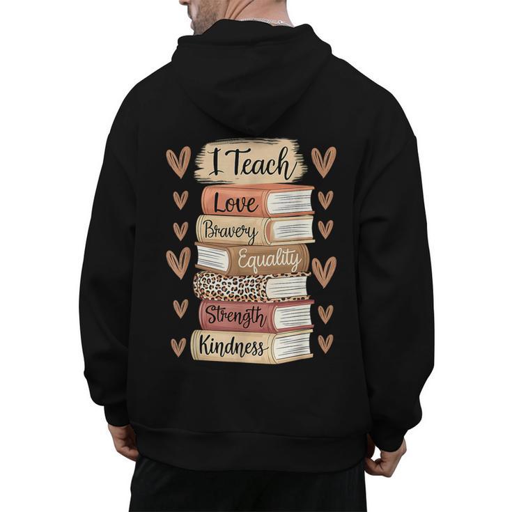 I Teach History Month Black Teacher Melanin Men's Hoodie Back Print