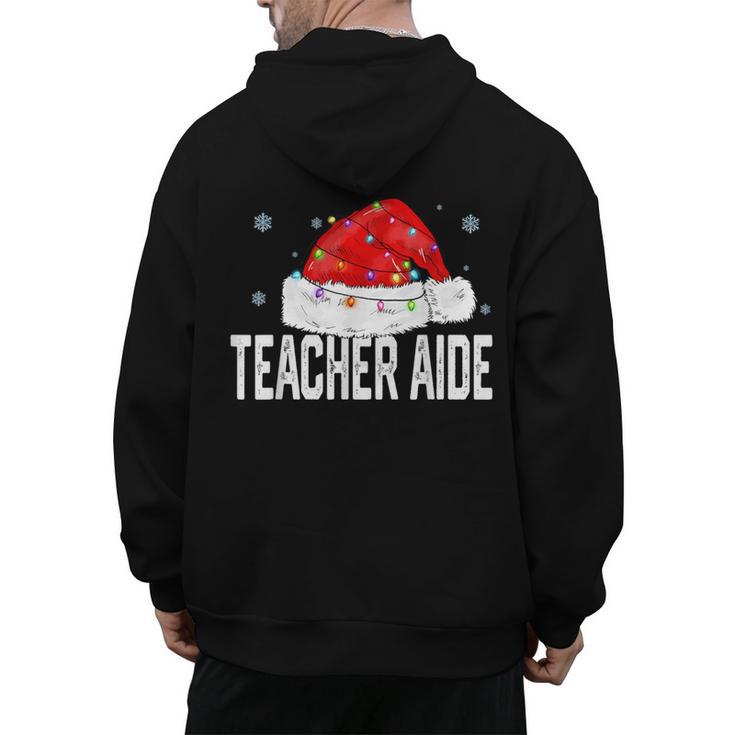 Teacher Aide Christmas Women Family Matching Group Xmas Men's Hoodie Back Print