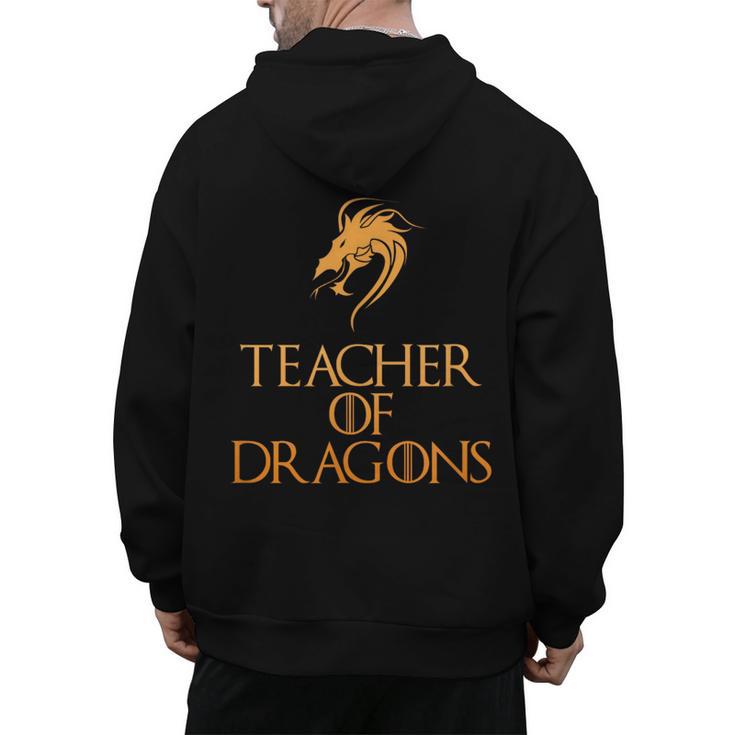 Teacher Of Dragons For Teachers Top Tee T-Shirt Men's Hoodie Back Print