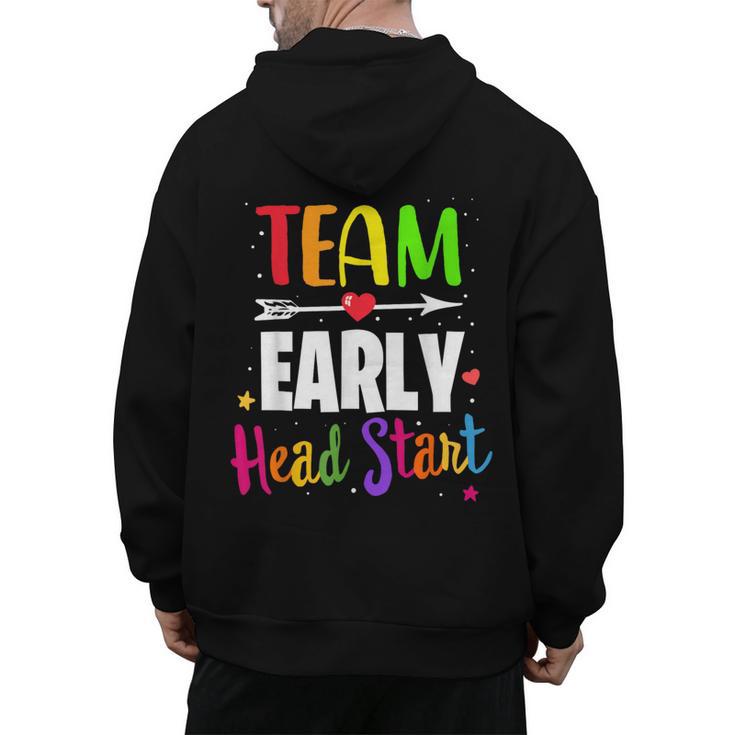 Teacher Early Childhood Education Preschool Head Start Crew Men's Hoodie Back Print