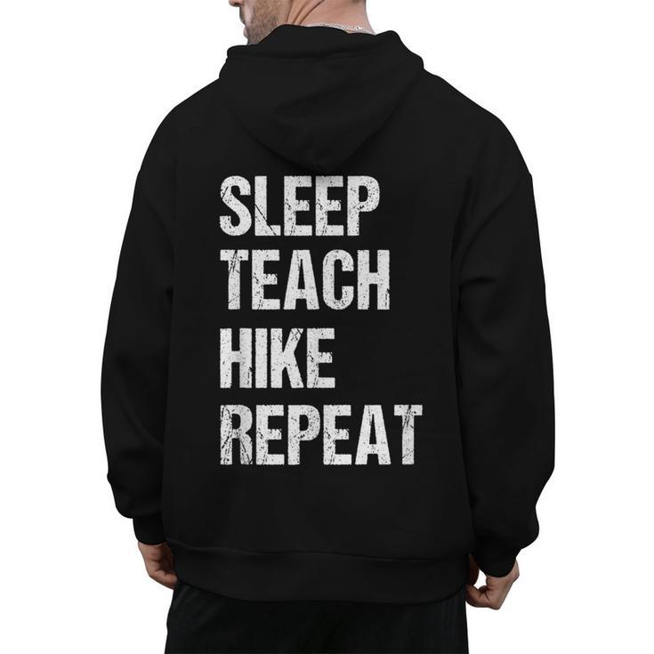 Teacher Hiking Shirt Teaching Hiker T Shirt Men's Hoodie Back Print