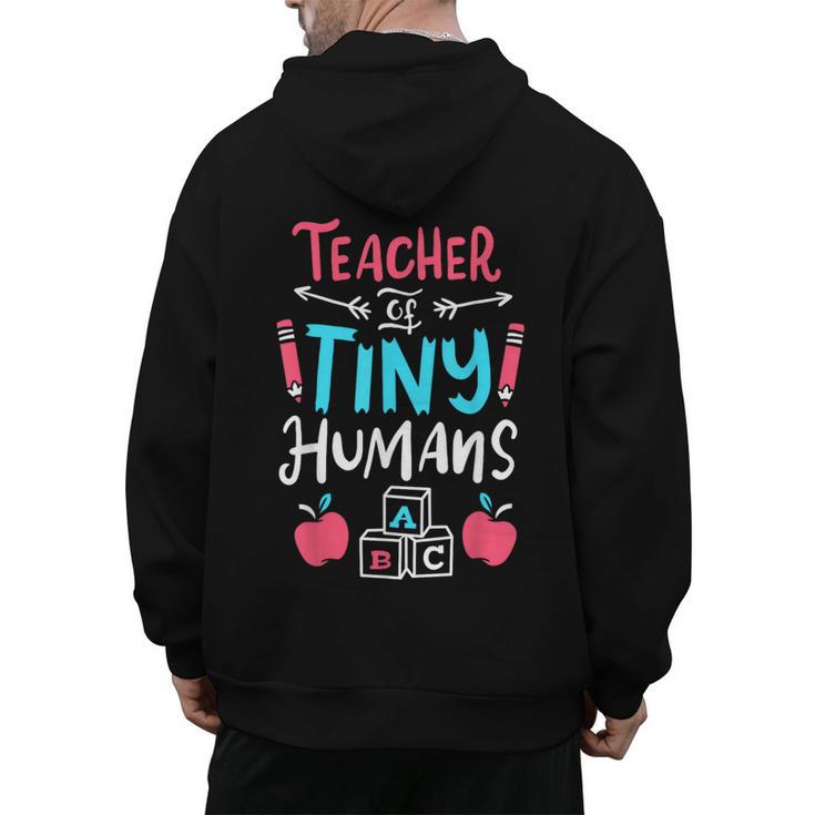 Teacher Preschool Pre K Kindergarten Men's Hoodie Back Print