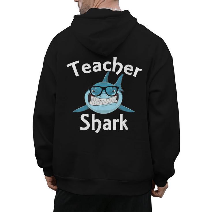 Teacher Shark Teacher For Men Women Men's Hoodie Back Print