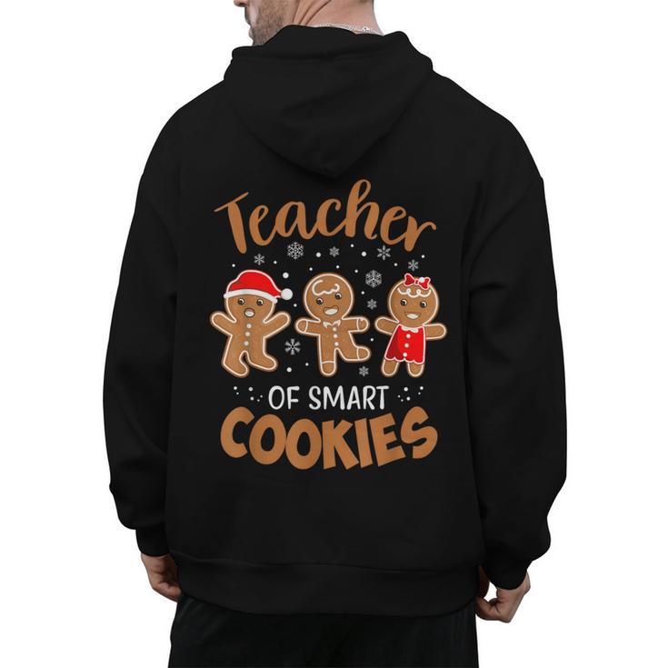 Teacher Of Smart Cookies Gingerbread Christmas Teacher Cute Men Women Kids Men's Hoodie Back Print