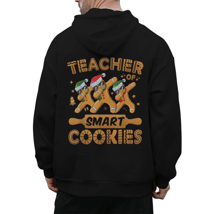 Teacher Of Smart Cookies Gingerbread Christmas Teacher Men's Hoodie Back Print