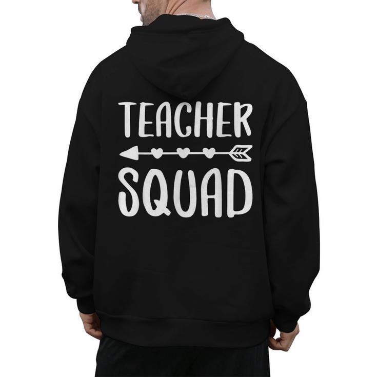 Teacher Squad Shirt Men Women Teacher Team Men's Hoodie Back Print
