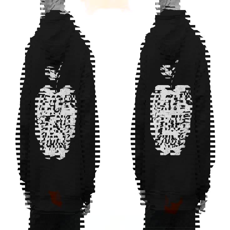 Teacher Of Tiny Humans Preschool Kindergarten Teacher Men&#x27;s Hoodie Back Print